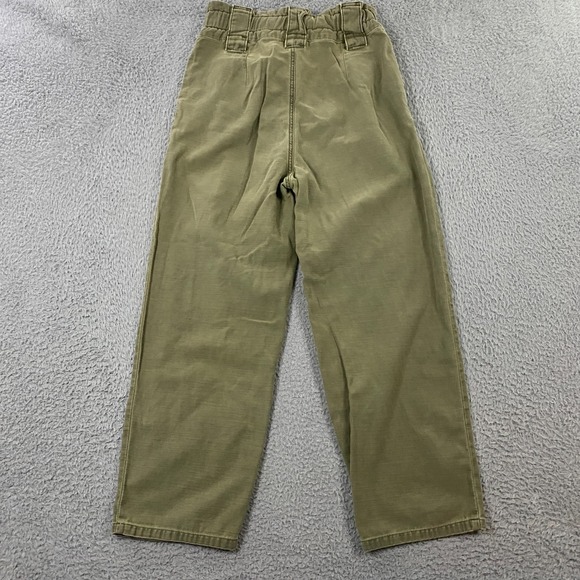 Free People One Way Pants Womens size 4 High Rise Crop Paperbag Trouser Boho - Picture 5 of 9